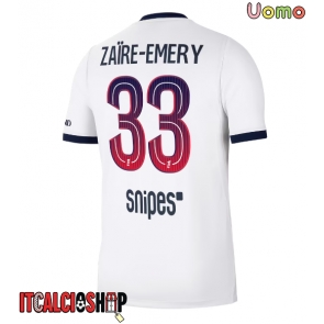 Paris Saint-Germain Warren Zaire-Emery #33 Seconda Maglia 2026-27 Manica Corta